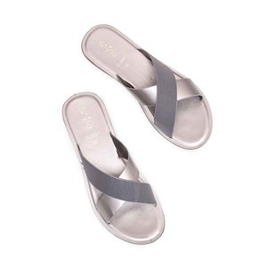 Sandales à talon grises décontractées Softy CL5397 - Product Image 1