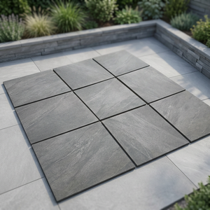 600x900mm Country Anthracite R11 Rectified 20mm Thick Anti-Slip Wear-Resistant Porcelain Patio Planks Lifetime <b>Tiles</b> - Product Image 4