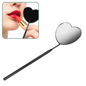 Miroir de maquillage quotidien professionnel mural en acier inoxydable plaqué or, non grossissant, à 360°, simple face, pour extensions de cils - Product Image 5