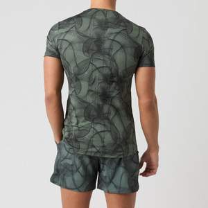 Nouvelle conception, impression numérique, sublimation intégrale, ensemble t-shirt et short en polyester, vêtements décontractés d'été, t-shirt et short ringer - Product Image 2