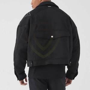 Service OEM/ODM, veste en cuir suédé pour motards, vente chaude, prix réduit pour l'hiver, veste en cuir suédé Rehingstone - Product Image 2