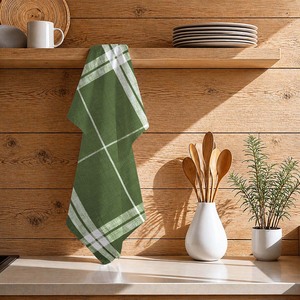 Paño de Cocina de Primera Calidad con Diseño de Rayas, 100% Algodón, Secado Rápido, Paño de Cocina de la Mejor Calidad - Product Image 1