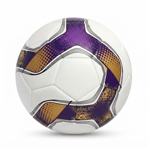 Ballon de football taille 3 personnalisé en PU, thermocollé, léger, professionnel, pour entraînement et match, avec logo - Product Image 1