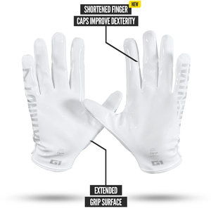 Gants de football américain 7v7 en gel de silicone de haute qualité, personnalisables avec logo, pour receveurs, durables, antidérapants, pour jeunes et adultes, avec logo en caoutchouc. - Product Image 2