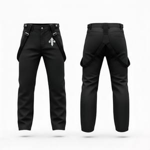 กางเกงสกีชายคุณภาพสูง ผลิตจากโพลีเอสเตอร์ 100% ย้อมสีพื้น กันน้ำ 10,000 มม. บุขนแกะ 240 กรัม ปิดด้วยแถบตีนตุ๊กแก ปรับแต่งได้ตามต้องการ RIVIAN - Product Image 1