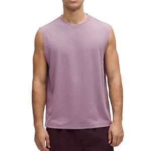 Camisetas sin Mangas Transpirables de Punto para Hombre, 100% Personalizables con Logotipo Frontal, para Fitness y Entrenamiento, de Alta Calidad, en Algodón/Poliéster, para Verano - Product Image 1