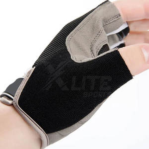 Gants de cyclisme demi-doigts haute performance avec matériau néoprène/cuir, protection supérieure des mains et ajustement confortable - Product Image 6