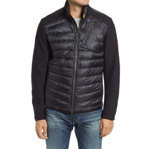 Chaquetas acolchadas de poliéster para hombres adultos, color negro, con cremallera, manga larga, ropa casual de invierno, chaqueta acolchada para jóvenes. - Product Image 4
