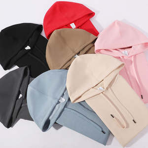 Sweat-shirts et hoodies pour hommes en molleton épais 100% coton uni, coupe ample, épaules tombantes, impression personnalisée du logo - Product Image 2