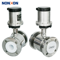 Débitmètre de liquide à section variable en acier inoxydable NONCON LDB 3 pouces OEM Précision +/-1% Protection IP65 Raccord à bride Impulsion
