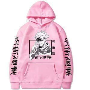 Sweat-shirts pour hommes de style japonais avec impression graphique d'anime personnalisée OEM, 100% coton, 500 GSM, poids lourd, coupe-vent, pour l'hiver - Product Image 6