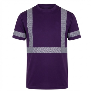 Wholesale Short Sleeve High Visibility Workwear T <b>Shirt</b> For <b>Men</b> Hot Sale Fluorescent T <b>Shirt</b> With Round Neck Design - Product Image 1