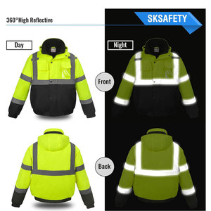 Chaqueta de Seguridad Reflectante de Alta Visibilidad Unisex Rock Creek, Impermeable y Resistente al Viento, Certificación CE/EU, Protección Contra Pinchazos - Product Image 6
