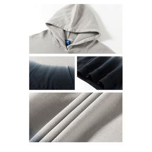 Nouveauté en promotion : Sweat à capuche délavé style unique pour homme, respirant, en matière de qualité supérieure avec broderie - Product Image 4