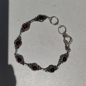 Natural Garnet 925 Sterling Silver Adjustable <b>Bracelet</b> Handmade Gemstone Jewelry Elegant Designer <b>Boho</b> <b>Bracelet</b> for Women & Men - Product Image 2