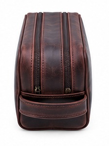 Gravs LT-08AB Sac de voyage multifonction en cuir véritable de qualité supérieure, écologique, durable, motif vintage, grand format, pour cosmétiques - Product Image 4