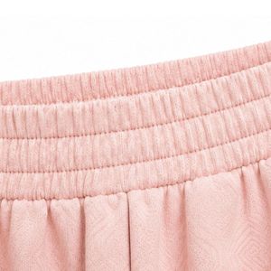 <b>Light</b> Pink Wide Leg Sweatpants Women Elastic Waist Loose Fit Cotton Fleece <b>Trousers</b> Oversized Lounge Pants Casual Streetwear - Product Image 5