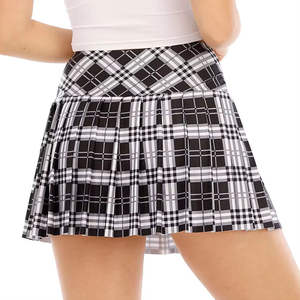 กระโปรงเทนนิสผ้าฝ้ายสั้นทรงพลีทสำหรับผู้หญิง สวมใส่สบาย ไร้ตะเข็บ เหมาะสำหรับออกกำลังกาย เล่นกีฬา แห้งเร็ว ระบายอากาศได้ดี เป็นมิตรต่อสิ่งแวดล้อม - Product Image 3