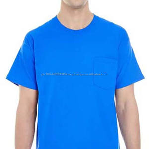 T-shirts pour hommes de couleur bleu clair, de haute qualité, unis, surdimensionnés, avec logo personnalisé, 100% coton, manches courtes, col rond, séchage rapide - Product Image 5