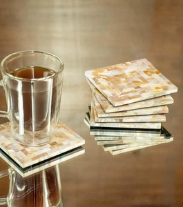 Excellente sous-verre en nacre de luxe, sous-verres en nacre fonctionnels et décoratifs, sous-verre en nacre. - Product Image 6