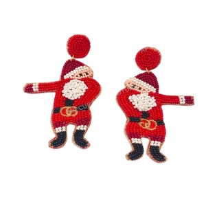 Pendientes de cuentas de joyería personalizables de Primavera de moda embellecidos indios Premium para temporada de fiesta de Navidad-venta al por mayor - Product Image 1