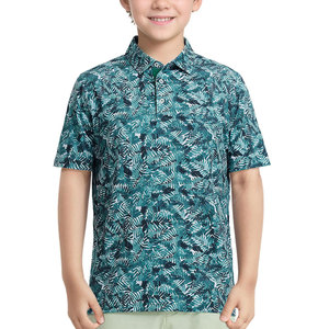 Polo de Golf Juvenil de Alto Rendimiento que Absorbe la Humedad, con Tela Suave y Elástica en Cuatro Direcciones, Ideal para Entrenamiento - Product Image 1