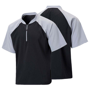 Veste de sport à col montant et fermeture éclair courte, coupe régulière, pour adulte, avec service OEM ODM, anti-humidité, style baseball - Product Image 5