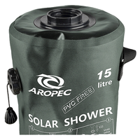Douche extérieure portable en PVC 15L avec câblage intégré, sac de douche pour plage, piscine, camping, randonnée, pêche, activités Aropec SSB-HL01 TW