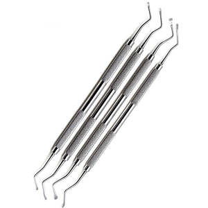 Cuillère d'extraction et d'excavation pour restauration dentaire, outils dentaires pour caries et cavités, pour procédures chirurgicales et médicales dentaires, par Dentavex - Product Image 1