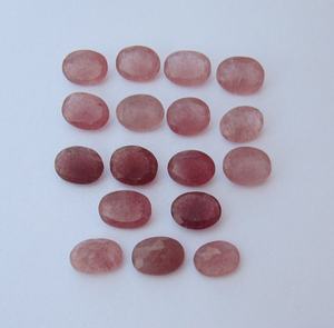 Cuarzo Rojo Fresa AAA, Forma Ovalada, 18*14 - 17*13 mm, Gema 100% NATURAL para Joyería, Precio al por Mayor - Product Image 2