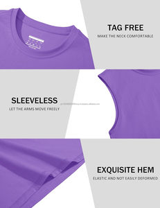 <b>Men's</b> Cotton <b>Tank</b> <b>Top</b> Breathable Knitted <b>Gym</b> Workout Shirt Moisture Wicking Lightweight Summer Casual Sleeveless Size - Product Image 5