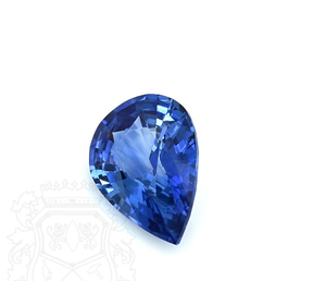 Zafiro Azul en Forma de Pera, Gema Suelta Natural y Sintética, Tamaños Personalizados para Producción de Joyería - Product Image 4