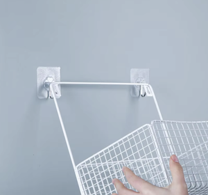 Metal Wall Mounted Storage <b>Basket</b> Iron Hanging Rack Kitchen Bathroom Dorm Room Organizer <b>Shelf</b> - Product Image 2