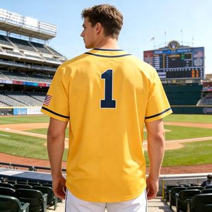 Camiseta de Béisbol Unisex Personalizada de Alta Calidad con Nombre del Jugador, Logotipo Frontal, 2 Botones, Transpirable, Absorbe la Humedad, Talla Grande, Secado Rápido - Product Image 2