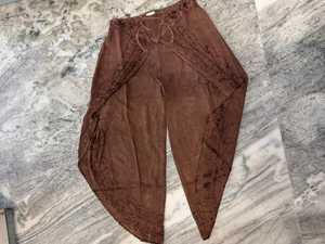 Handmade Embroidered Eco-Friendly Quick Dry Rayon Palazzo Pants Bohemian Wide Leg Trousers Floral/<b>Animal</b> Mix <b>Pattern</b> High Waist - Product Image 4
