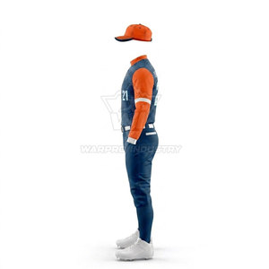 Ensemble de vêtements de baseball légers pour équipe, maillot et pantalon personnalisés, impression par transfert thermique, polyester respirant, vêtements de sport pour l'entraînement et les matchs - Product Image 5