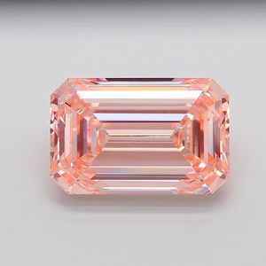 Diamante Cultivado en Laboratorio CVD de 15 Quilates, Corte Esmeralda, Rosa Intenso Fantasía, VS1, Certificado IGI JK306, Creación JK, Joyería - Product Image 4