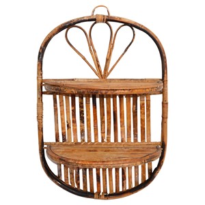 Estante de Pared de Bambú Estilo Bohemio Hecho a Mano |   Estantes de Pared de Madera al por Mayor - Product Image 2