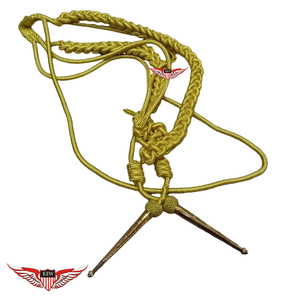 Aiguillette en argent allemand tressée pour défilé, Aiguillette d'épaule - Product Image 6