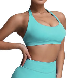 Wholesale Customized Logo Breathable Eco-Friendly Reversible Plus Size Seamless Medium Support High Elastic Backless Sports Bra - Product Image 4