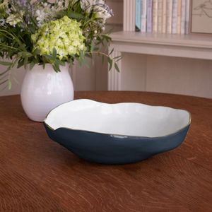 Tazón de servir ligero de metal con acabado esmaltado, fácil de transportar y perfecto para servir diferentes tipos de comida. - Product Image 6