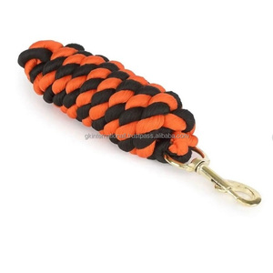 Heavy Duty Thick Polyester Horse Lead Rope Premium Quality Durable Braided Training Riding Halters Comfortable <b>Snap</b> <b>Hook</b> - Product Image 2