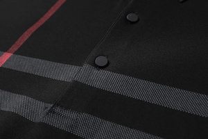 Camisa Polo a Cuadros de Manga Larga para Hombre, Corte Regular Informal, Tejido de Tela, Cuello Clásico, Diseño Personalizado, Camisa Polo Premium - Product Image 5