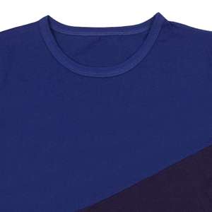 เสื้อยืดผู้ชายคุณภาพสูง ดีไซน์บล็อกสีแบบกำหนดเอง 2 สี สำหรับผู้ชาย - Product Image 6