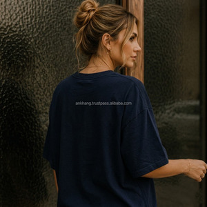 Camiseta Casual de Cuello Redondo y Manga Corta para Mujer, Estampado 'More Amor Por Favor', 100% Algodón, Corte Holgado, Primavera Verano, Tejido Jersey - Product Image 3