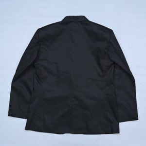 เสื้อเบลเซอร์สีดำคุณภาพพรีเมียม ผลิตตามสั่ง พร้อมปักโลโก้และตราสัญลักษณ์  แบบทอเรียบ สำหรับนักเรียนหญิง - Product Image 4