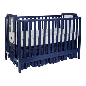 Lit d'enfant convertible 3-en-1 Celeste bleu marine pour enfants - Product Image 1
