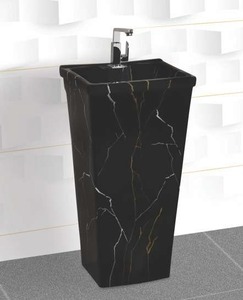 Lavabo de Pedestal de Diseño Moderno LINUM SANITARY WARE, Serie SAGA, Capacidad de 9L, Montaje en Pared, Ecológico, para Escuelas, Centros Comerciales y Laboratorios - Product Image 5