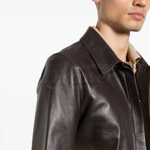 Chemise en cuir pour homme taille adulte, vente chaude, chemise en cuir pour homme taille personnalisée, chemise en cuir pour homme en vente en ligne - Product Image 6