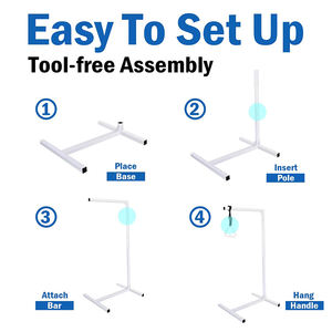 Barra Trapezoidale Autoportante in Acciaio per Supporto alla Mobilità a Letto fino a 450 libbre, Ausilio per Pazienti da Terra per Uso Domestico - Product Image 6
